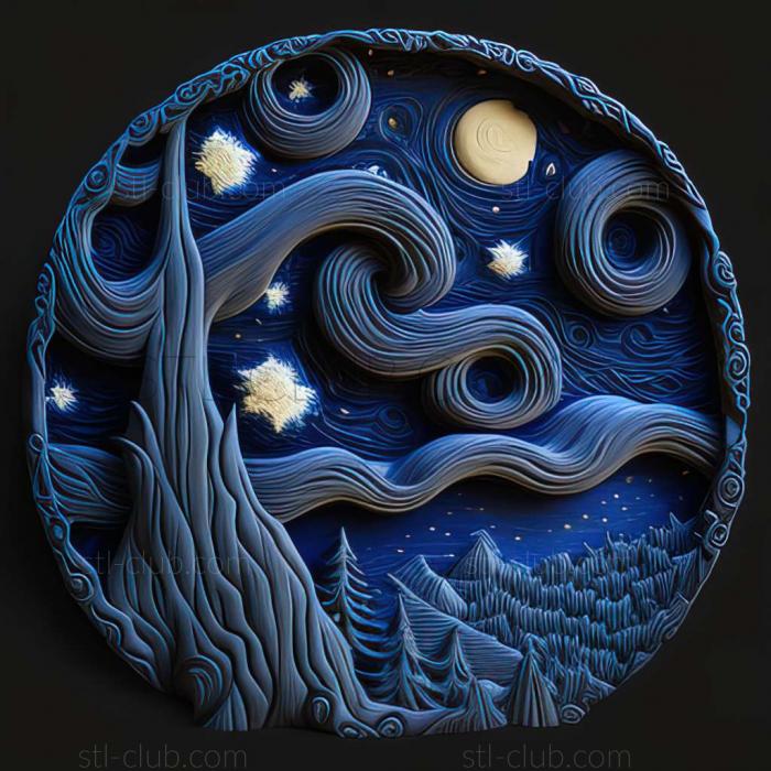 3D model starry night (STL)